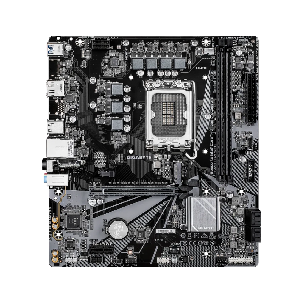 Gigabyte Motherboard H610M D3W DDR5 For Intel 12th | 13th | 14th Gen WIFI6 view 2